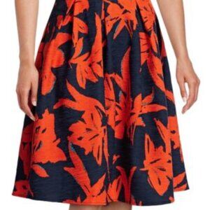 NWT Lucy Paris Skirt – Navy with Red Floral
